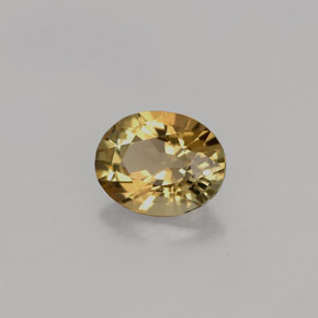 Tourmaline marron naturelle coupe ovale, 0,82 ct, VVS