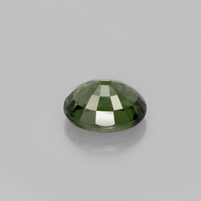 Tourmaline vert naturelle coupe ovale, 1,01 ct, VS