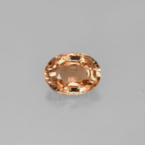 Tourmaline jaune naturelle coupe ovale, 0,87 ct, VVS