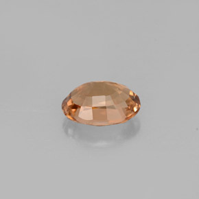 Tourmaline jaune naturelle coupe ovale, 0,87 ct, VVS