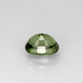 Tourmaline vert naturelle coupe ovale, 1,11 ct, VVS