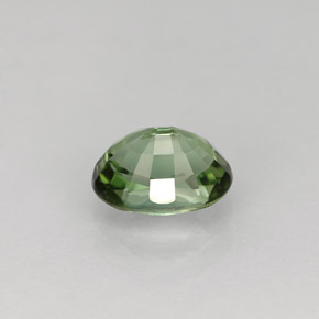 Tourmaline vert naturelle coupe ovale, 1,08 ct, VVS