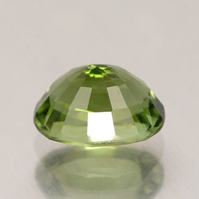 Tourmaline vert naturelle coupe ovale, 1,09 ct, VVS