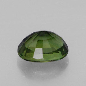 Tourmaline vert naturelle coupe ovale, 1,09 ct, VVS