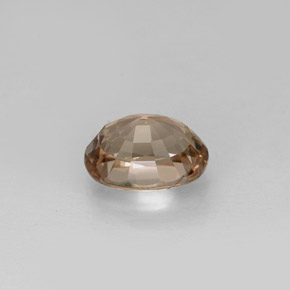 Tourmaline marron naturelle coupe ovale, 1,03 ct, VVS-VS