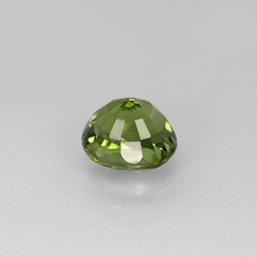 Tourmaline vert naturelle coupe ovale, 0,93 ct, VVS