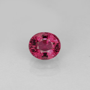 Tourmaline rose naturelle coupe ovale, 0,85 ct, VVS-VS