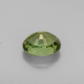 Tourmaline vert naturelle coupe ovale, 0,83 ct, VVS-VS