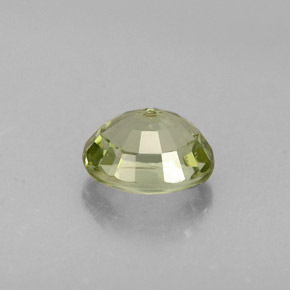 Tourmaline vert naturelle coupe ovale, 0,80 ct, IF
