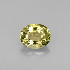 Tourmaline vert naturelle coupe ovale, 0,73 ct, VS