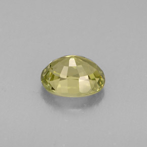 Tourmaline vert naturelle coupe ovale, 0,73 ct, VS