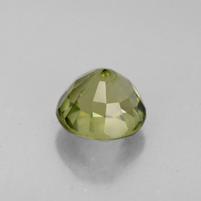 Tourmaline vert naturelle coupe roude, 1,06 ct, VVS