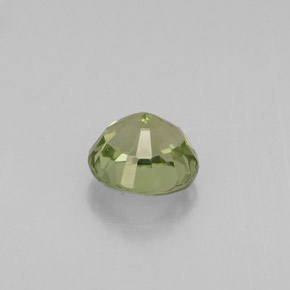 Tourmaline vert naturelle coupe roude, 0,86 ct, VVS