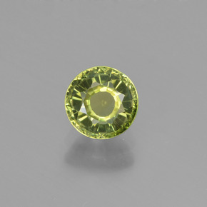 Tourmaline vert naturelle coupe roude, 0,79 ct, VVS