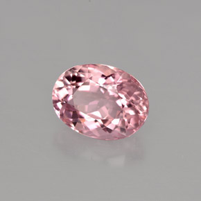 Tourmaline rose naturelle coupe ovale, 2,01 ct, VVS