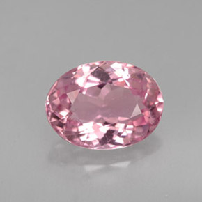 Tourmaline rose naturelle coupe ovale, 2,17 ct, VS-SI
