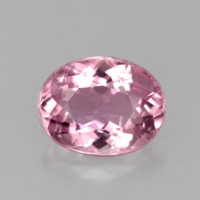 Tourmaline rose naturelle coupe ovale, 1,85 ct, VS-SI