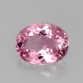 Tourmaline rose naturelle coupe ovale, 1,85 ct, VS-SI