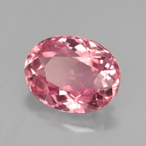 Tourmaline rose naturelle coupe ovale, 2,07 ct, VVS-VS
