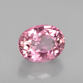 Tourmaline rose naturelle coupe ovale, 2,14 ct, VS-SI