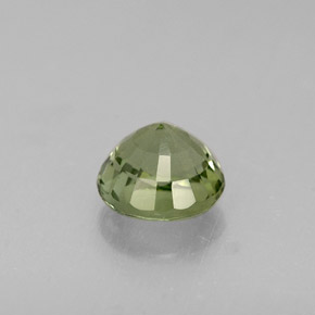 Tourmaline vert naturelle coupe roude, 0,81 ct, VVS-VS