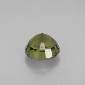 Tourmaline vert naturelle coupe roude, 1,28 ct, VS