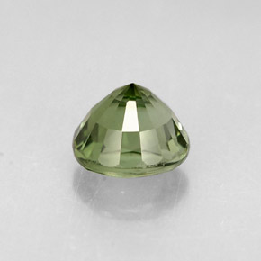 Tourmaline vert naturelle coupe roude, 0,86 ct, VVS-VS