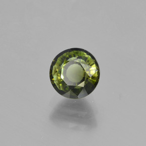 Tourmaline vert naturelle coupe roude, 0,93 ct, VS