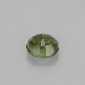 Tourmaline vert naturelle coupe roude, 1,01 ct, VVS