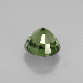 Tourmaline vert naturelle coupe roude, 1,26 ct, VVS