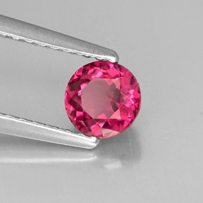 Tourmaline rose naturelle coupe roude, 0,61 ct, VVS-VS