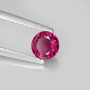 Tourmaline rose naturelle coupe roude, 0,62 ct, VS