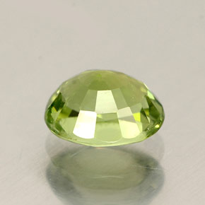 Tourmaline vert naturelle coupe ovale, 0,83 ct, VVS-VS
