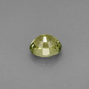 Tourmaline vert naturelle coupe ovale, 0,89 ct, IF