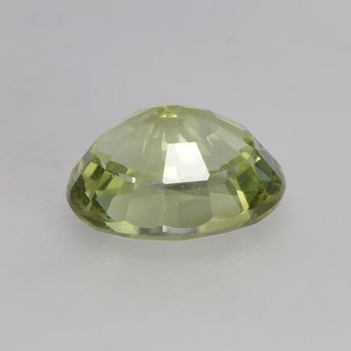 Tourmaline vert naturelle coupe ovale, 0,79 ct, VVS
