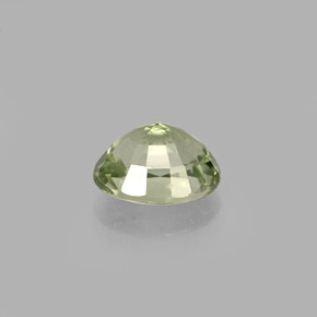 Tourmaline vert naturelle coupe ovale, 0,77 ct, VVS
