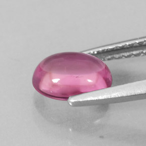 Tourmaline rose naturelle coupe ovale, 1,02 ct, transparent