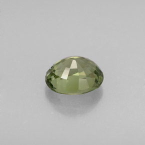 Tourmaline vert naturelle coupe ovale, 0,81 ct, VVS