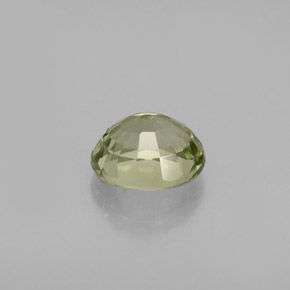 Tourmaline vert naturelle coupe ovale, 0,79 ct, IF