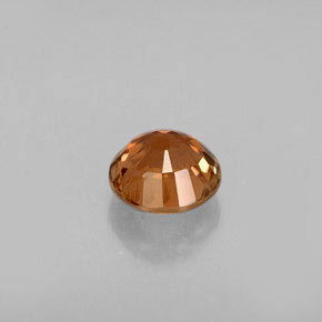 Tourmaline orange naturelle coupe roude, 0,68 ct, VS