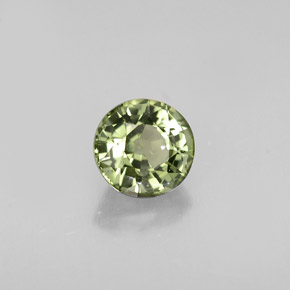 Tourmaline vert naturelle coupe roude, 0,73 ct, VVS