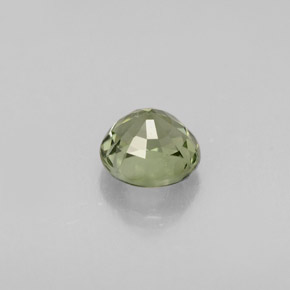 Tourmaline vert naturelle coupe roude, 0,73 ct, VVS