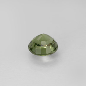 Tourmaline vert naturelle coupe roude, 0,75 ct, VVS