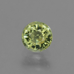 Tourmaline vert naturelle coupe roude, 0,82 ct, VVS-VS