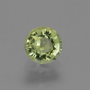 Tourmaline vert naturelle coupe roude, 0,82 ct, VVS-VS