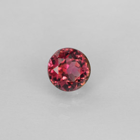 Tourmaline multicolore naturelle coupe roude, 0,77 ct, VVS