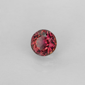 Tourmaline multicolore naturelle coupe roude, 0,77 ct, VVS