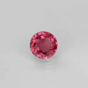 Tourmaline rose naturelle coupe roude, 0,73 ct, VS