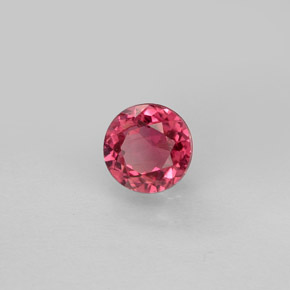 Tourmaline rose naturelle coupe roude, 0,73 ct, VS