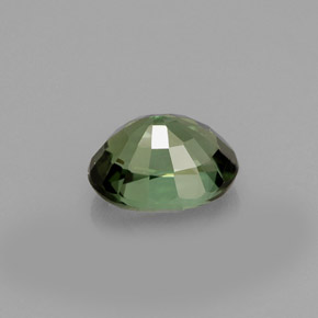 Tourmaline vert naturelle coupe ovale, 1,05 ct, VS